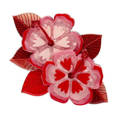 Erstwilder -  Halcyon Hibiscus Brooch