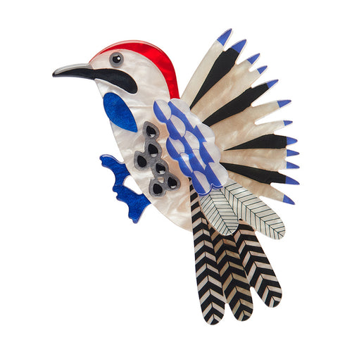 Erstwilder -  Wondrous Woodpecker Brooch