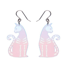 Erstwilder - Bone Kitty Drop Earrings – Iridescent