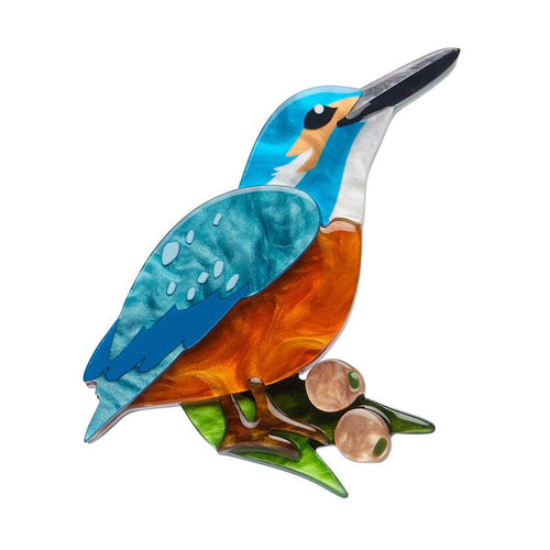 Erstwilder - Flash the Kingfisher Brooch