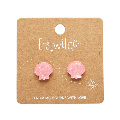 Erstwilder - Sea Shell Stud Earrings - Pale Pink